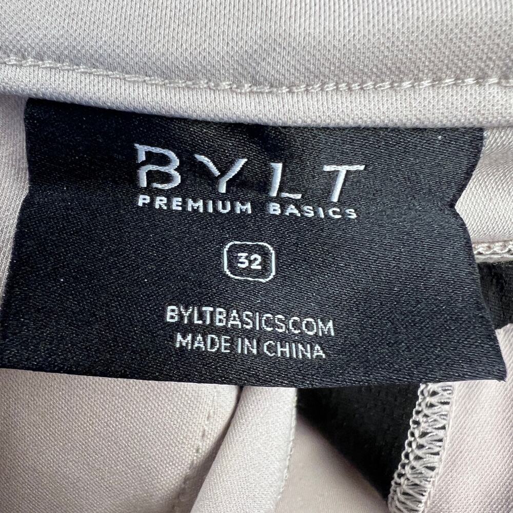BYLT Basics Everyday Pant 2.0 Taupe Technical Stretch Chino Golf Pants Size 32 - Picture 6 of 16